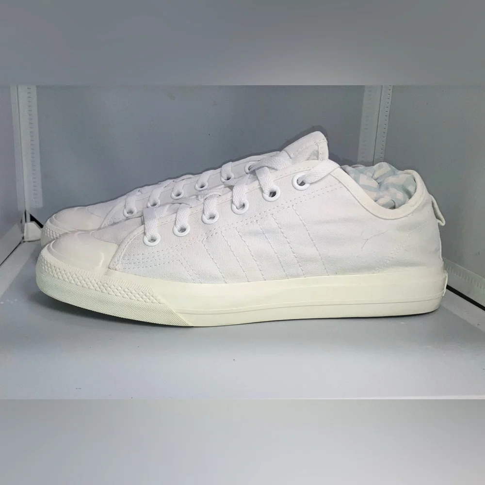 Adidas Nizza RF Triple White Men 10/Womens 11.5 - Picture 11 of 13
